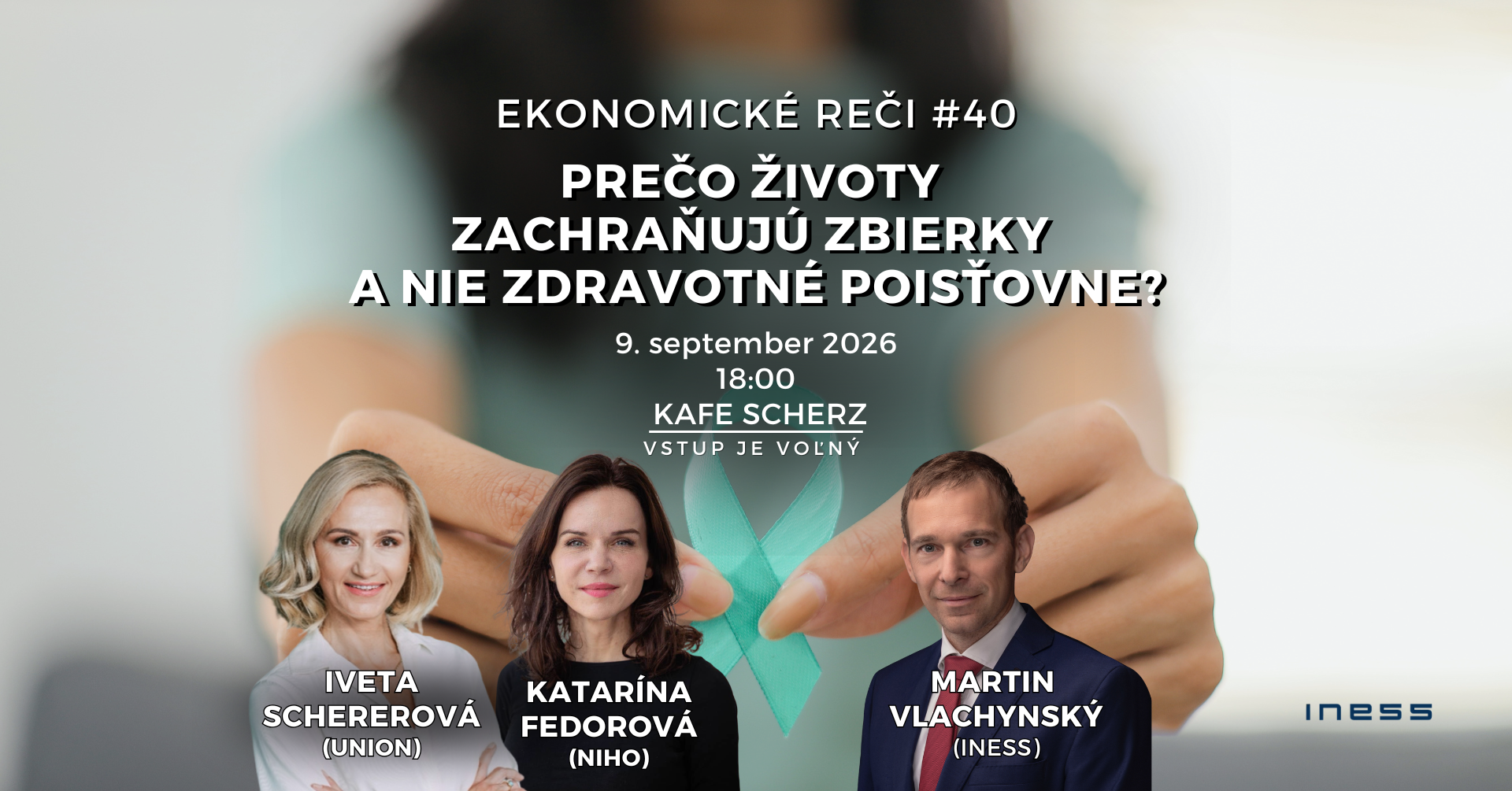 Pozvánka na Ekonomické reči #40: Prečo životy zachraňujú zbierky a nie zdravotné poisťovne?