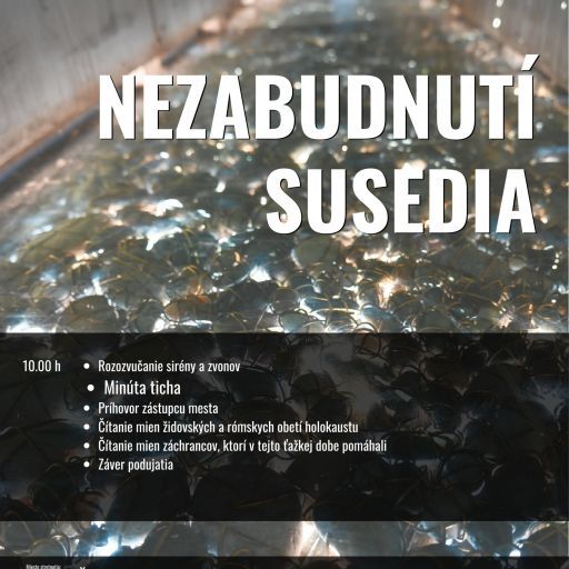 Nezabudnutí susedia – pripomíname si obete holokaustu a rasového násilia