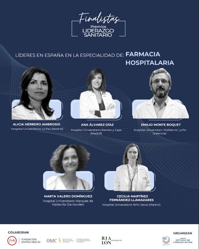 Nuestra jefa de Farmacia, Marta Valero, finalista nacional en los Premios Liderazgo Sanitario 2026