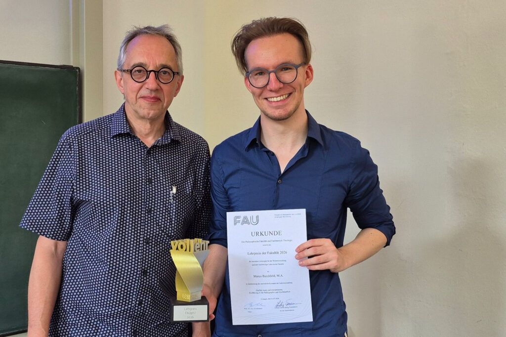 Lehrpreis für Praxisübung zu alten Schriften