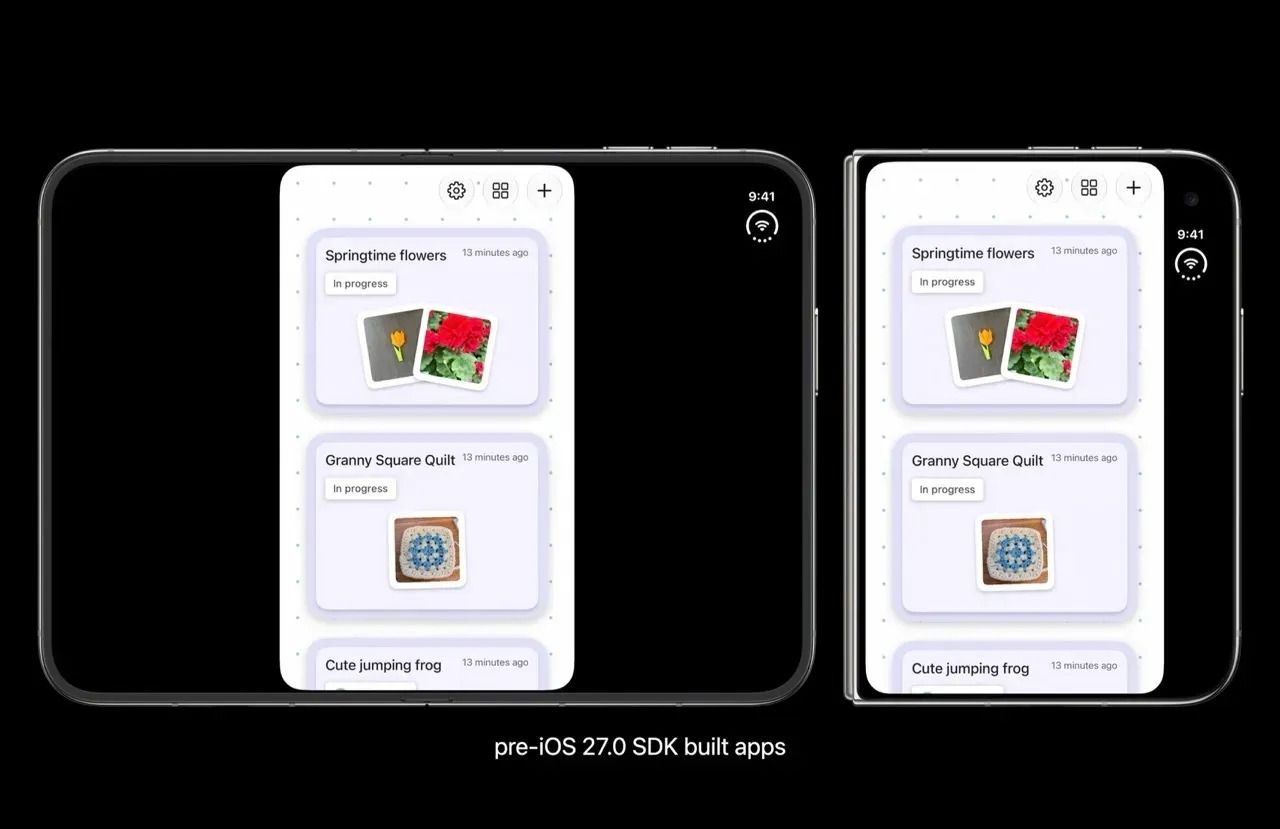 Apple sa vysmial Android skladačkám. Vzápätí sa ukázalo, že nový iPhone Duo má rovnaký problém