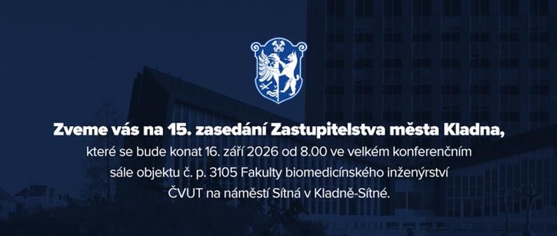 Pozvánka na 15. zasedání Zastupitelstva města Kladna