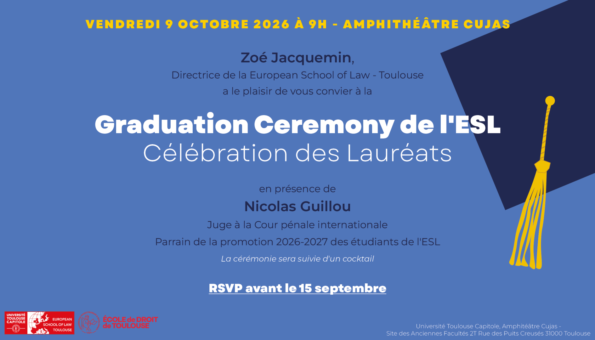Graduation Ceremony de l'ESL 2026
