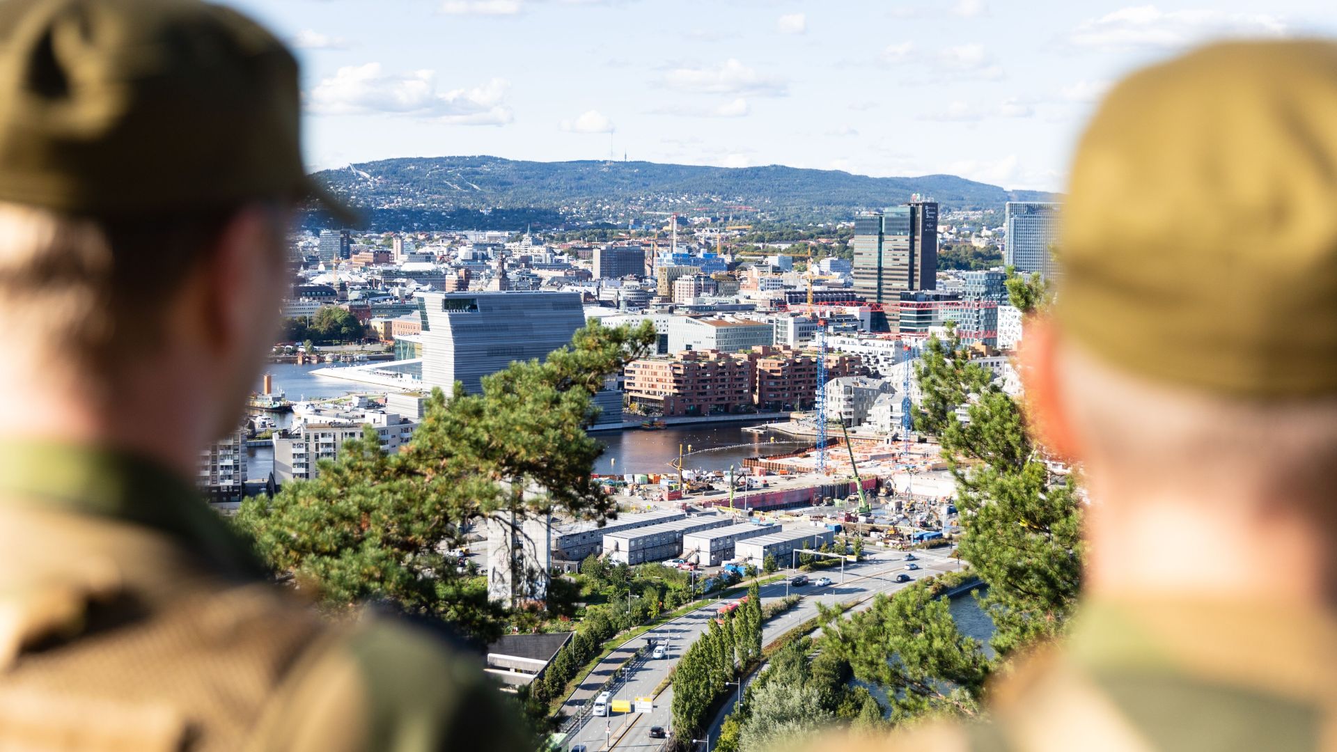 Heimevernet øver i Oslos gater