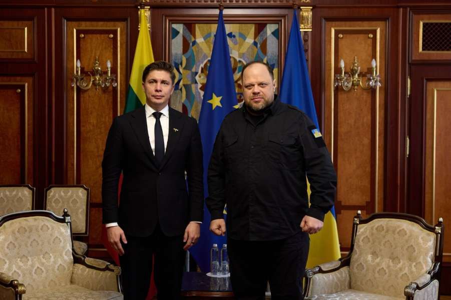 Україну й Литву поєднує більше, ніж партнерство – Руслан Стефанчук зустрівся із Прем’єр-міністром Литви Міндаугасом Сінкявічюсом