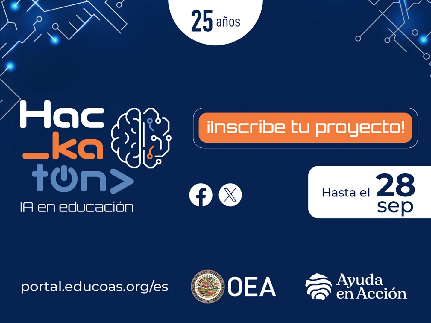 Ayuda en Acción y la OEA lanzan un hackatón para impulsar buenas prácticas educativas con inteligencia artificial