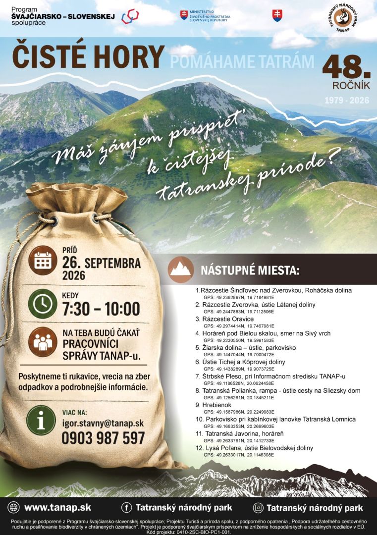 Po letnej sezóne čaká Tatry veľké upratovanie. Čisté hory budú už po 48.raz