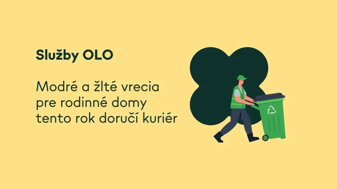 Modré a žlté vrecia pre rodinné domy tento rok doručí kuriér