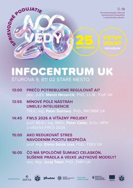 NOC VEDY 2026: Sprievodný program v Infocentre UK