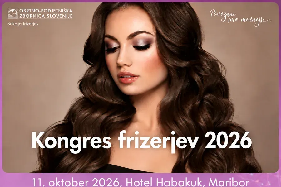 Kongres frizerjev bo 11. oktobra 2026 v Hotelu Habakuk v Mariboru
