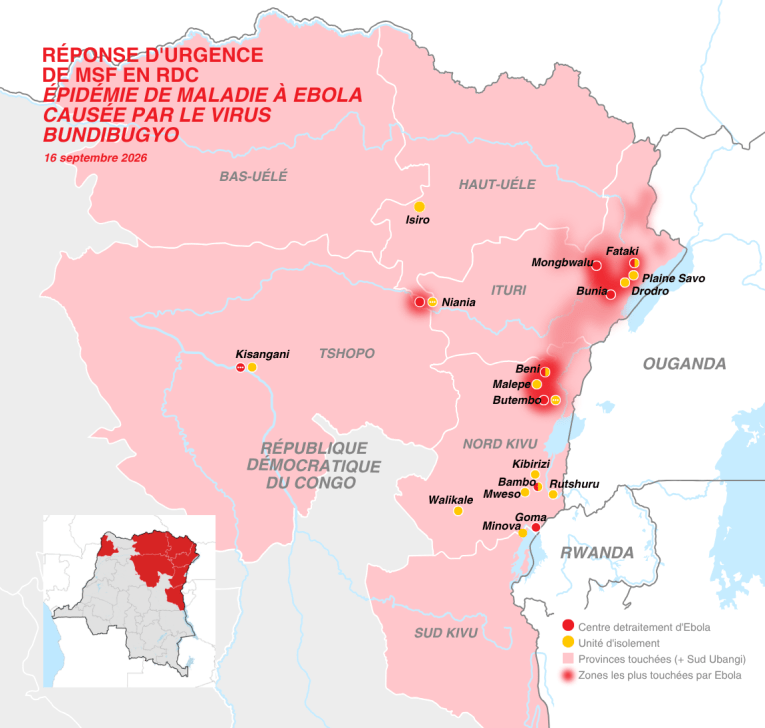 RDC : l’épidémie d'Ebola ne recule pas, elle se déplace, alerte MSF