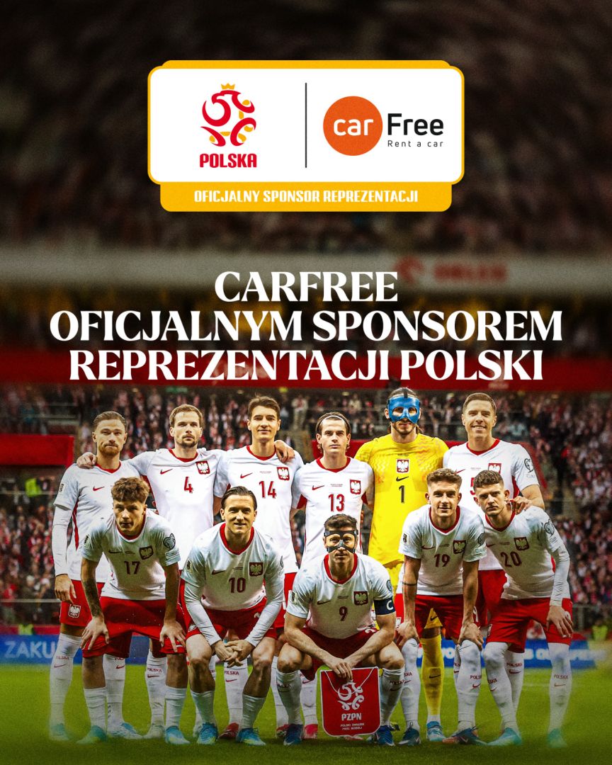CarFree Oficjalnym Sponsorem Reprezentacji Polski