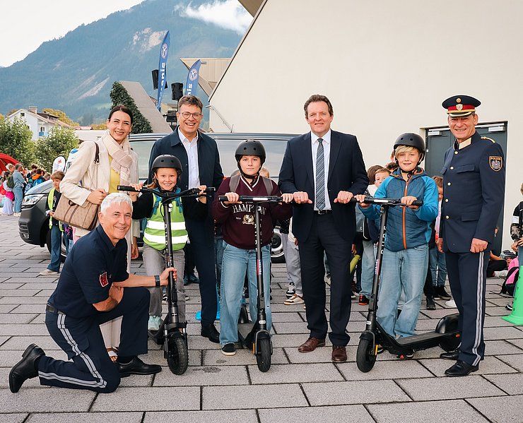 Abschluss von tirolweiter E-Scooter-Tour in Schwaz