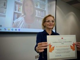 Dr. Luciu Grauzľovú ocenil ICCS