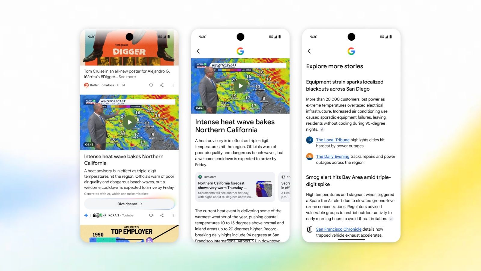 Google Discover vám namiesto článku ponúkne súhrn od AI