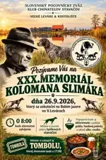 Vo Veľkých Levároch sa cez víkend koná XXX.ročník Memoriálu Kolomana Slimáka