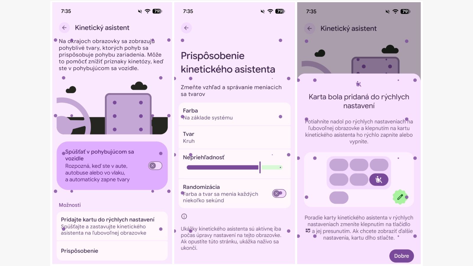 Motion assist proti nevoľnosti v aute sa rozbieha cez služby Google Play