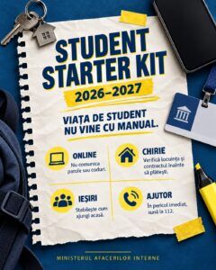 MAI lansează „STUDENT STARTER KIT”: informații utile pentru viața de student
