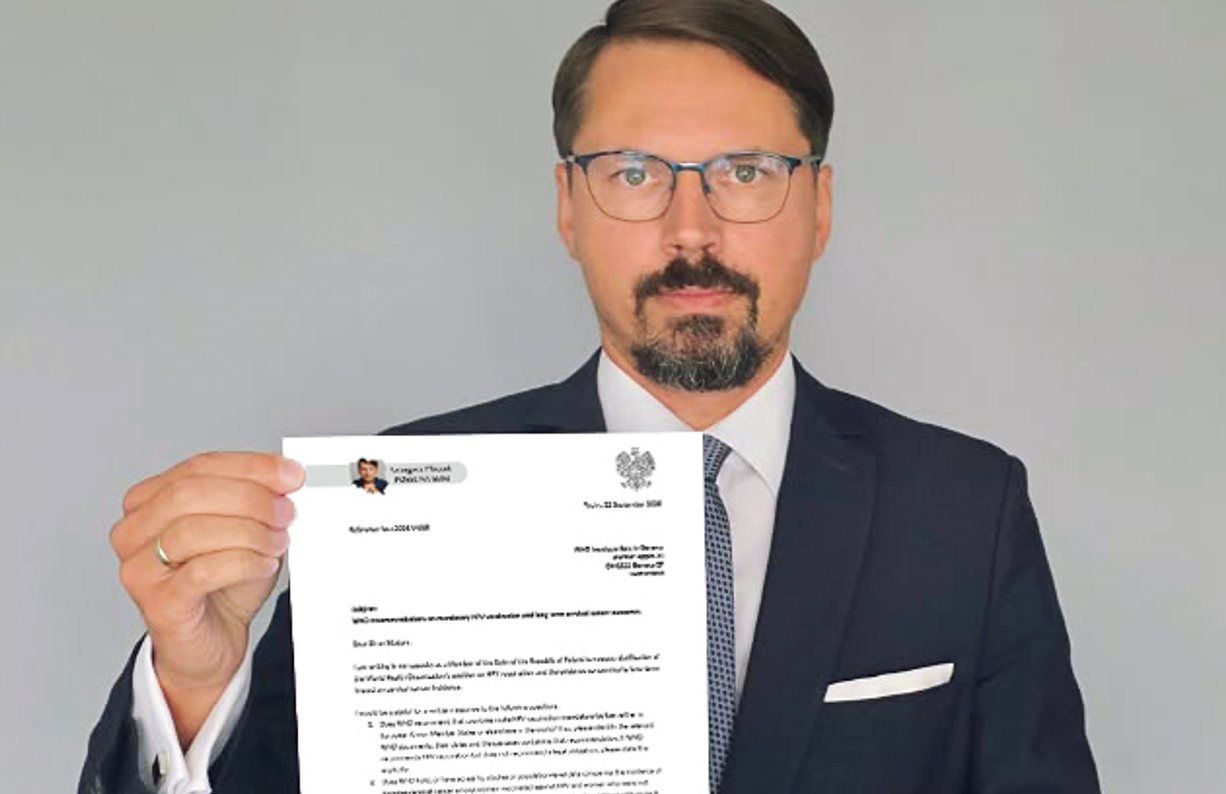 Piszę do WHO w sprawie szczepień przeciwko HPV