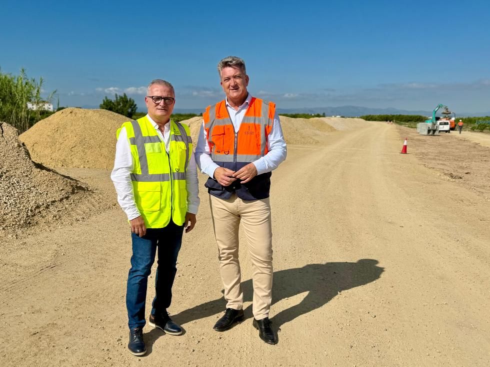 La Generalitat encara la fase final de las obras de la ronda de la CV-515 en Albalat de la Ribera que concluirán antes de verano