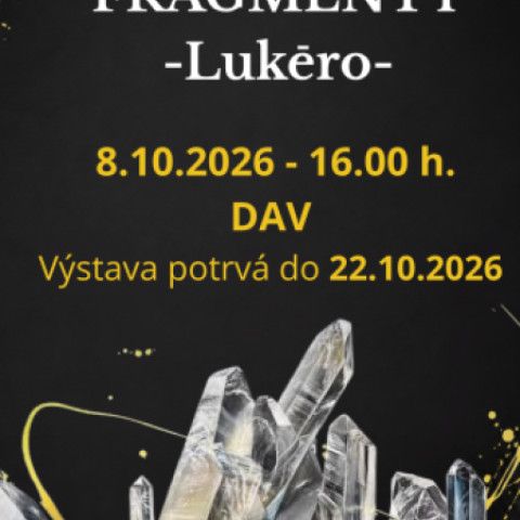 Lukēro v DAV-e: Už 8. októbra otvorí výstavu FRAGMENTY