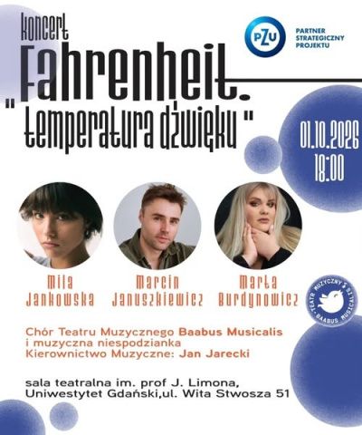 „Fahrenheit - temperatura dżwięku” - Dziekan Wydziału Filologicznego zaprasza społeczność akademicką na koncert z okazji inauguracji roku akademickiego