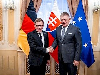 Predseda vlády SR Robert Fico prijal nemeckého ministra zahraničných vecí Johanna Wadephula