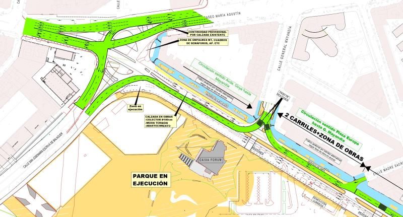 Zaragoza se centra en finalizar distintas obras para garantizar la mejor movilidad y reducir las molestias en las Fiestas del Pilar