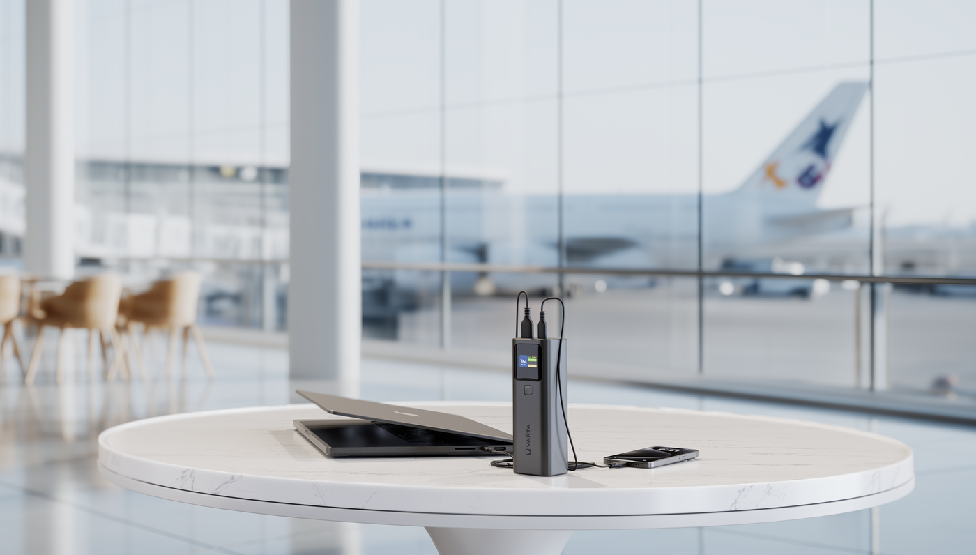 Maximale Power für unterwegs – die neue High-Speed Powerbank von VARTA Consumer Batteries liefert schnelle Energie für Laptops, Drohnen und mehr!