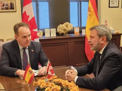 Santano se reúne con el ministro de Transportes canadiense para fortalecer alianzas y colaboraciones estratégicas