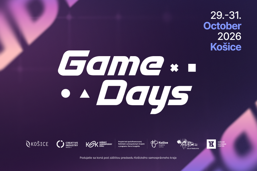 Kulturpark v znamení hier. Game Days 2026 prinesie do Košíc svetových herných tvorcov