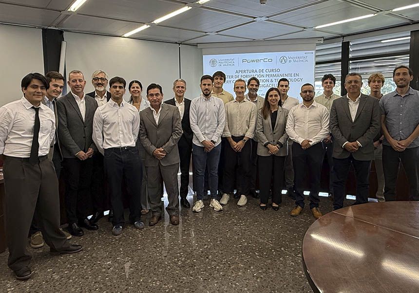 La UV, la UPV y PowerCo inauguran el primer máster especializado en fabricar celdas de baterías