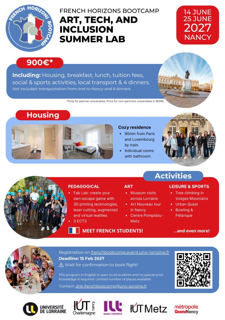 Weź udział w Bootcampie w Université de Lorraine