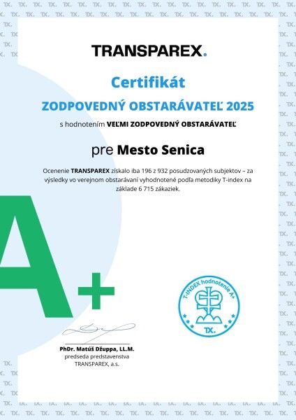 Vaše peniaze v dobrých rukách: Získali sme známku A+ za transparentnosť