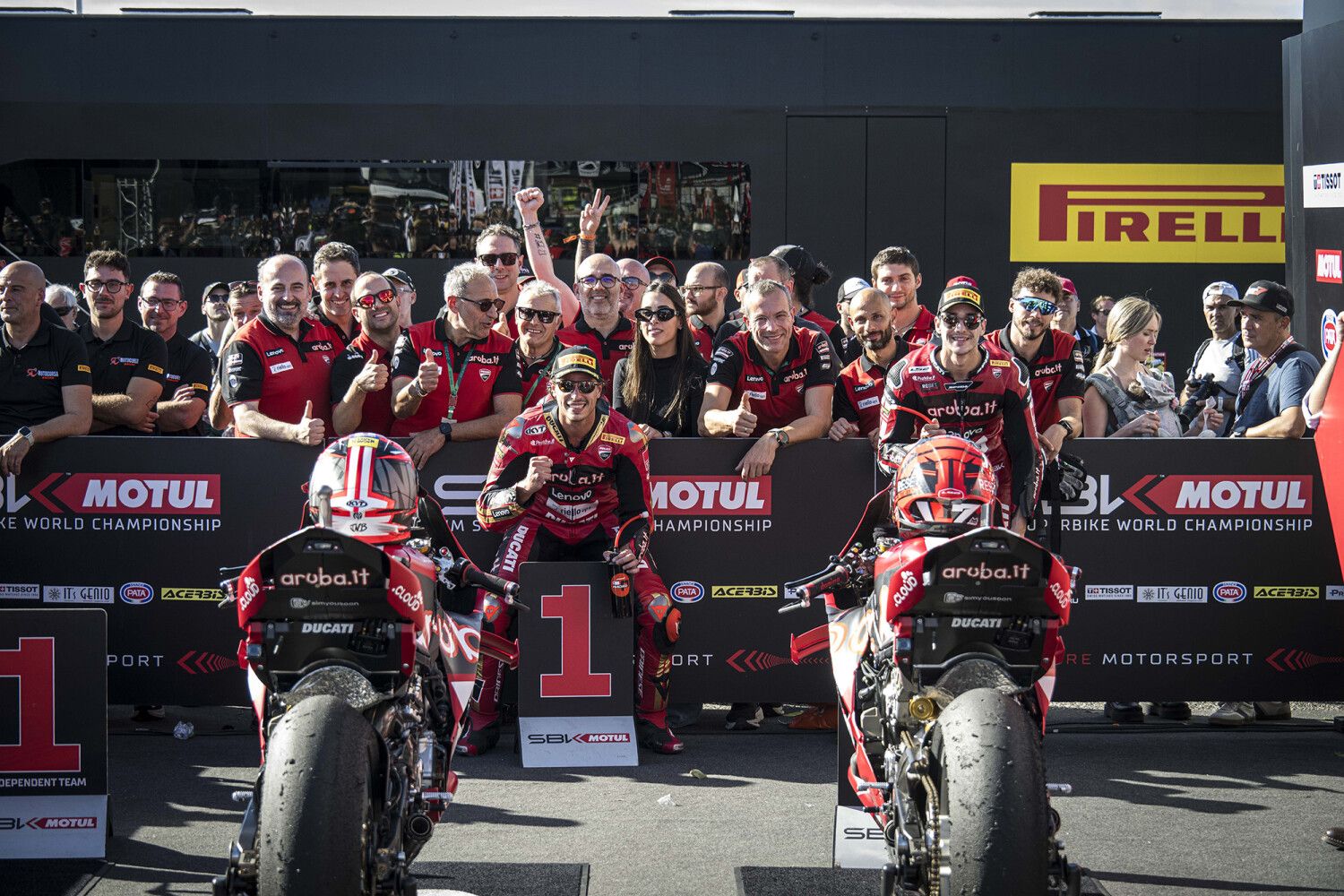 Another fantastic 1-2 triumph for the Aruba.it Racing - Ducati team. Bulega takes win number 27 of the season. Lecuona second after leading the early laps.