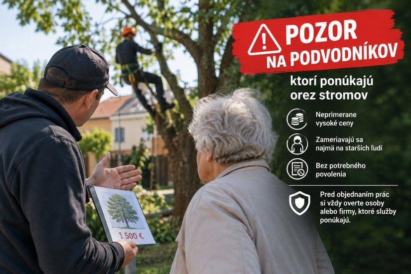 Pozor na podvodníkov, ktorí ponúkajú orez stromov