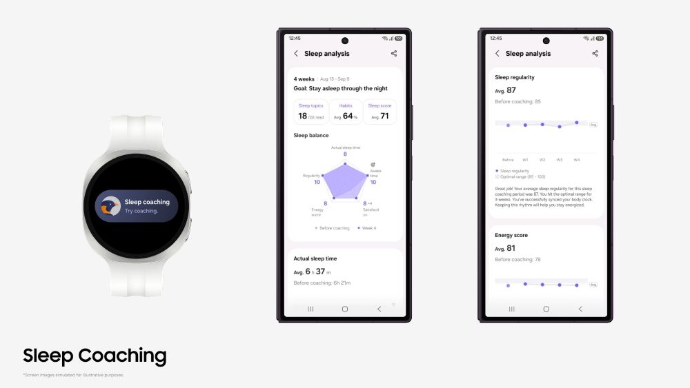 Samsung Health Makes Sleep Coaching Easier To Start and Tailors Weekly Guidance