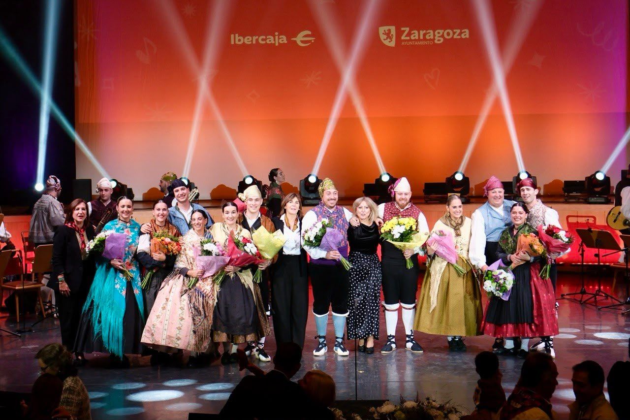Ángela Aured, Antonio Clos y la pareja formada por Paula Allueva y David Pérez ganan los premios extraordinarios del 140 Certamen Oficial de Jota Aragonesa