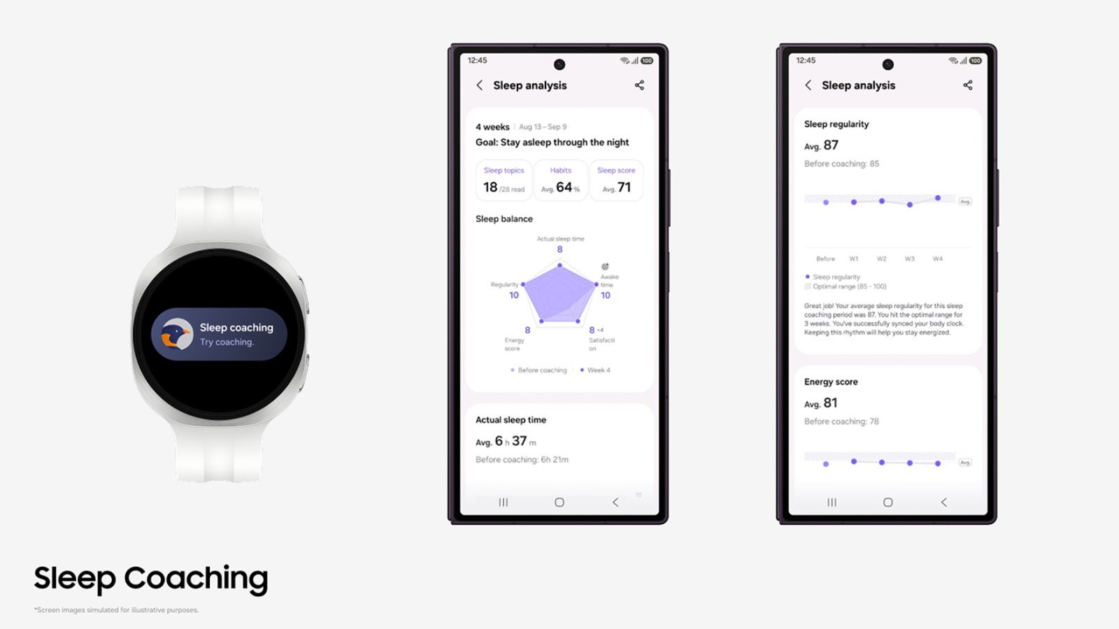 Samsung Health uľahčí začiatok koučingu spánku. Stačia už tri dni údajov