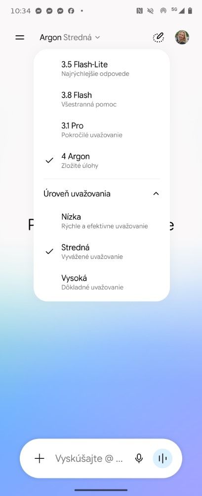 Gemini 4 Argon dostávajú aj predplatitelia AI Pro. Čo sa v aplikácii zmení?