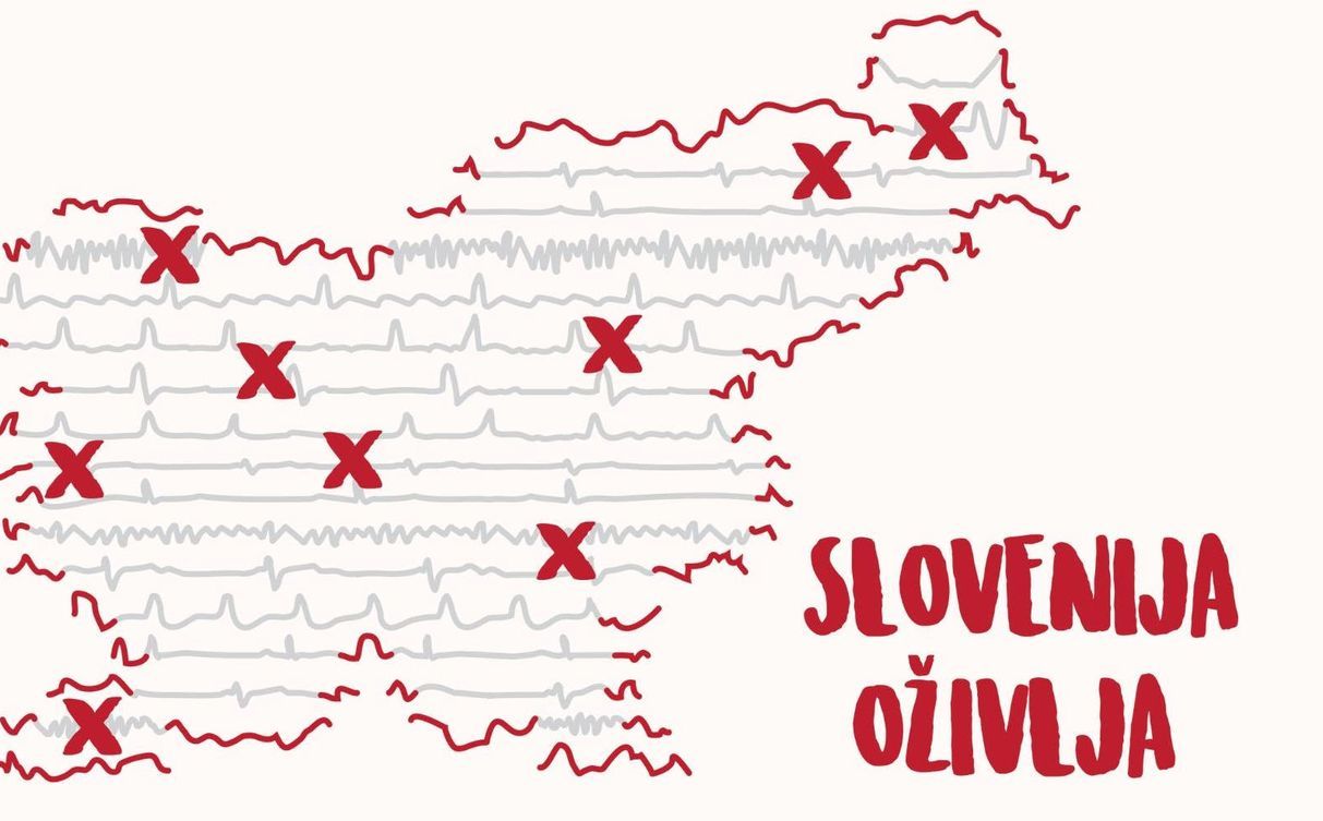 Pristopi. Stisni. Reši življenje! Oživljala bo cela Slovenija!