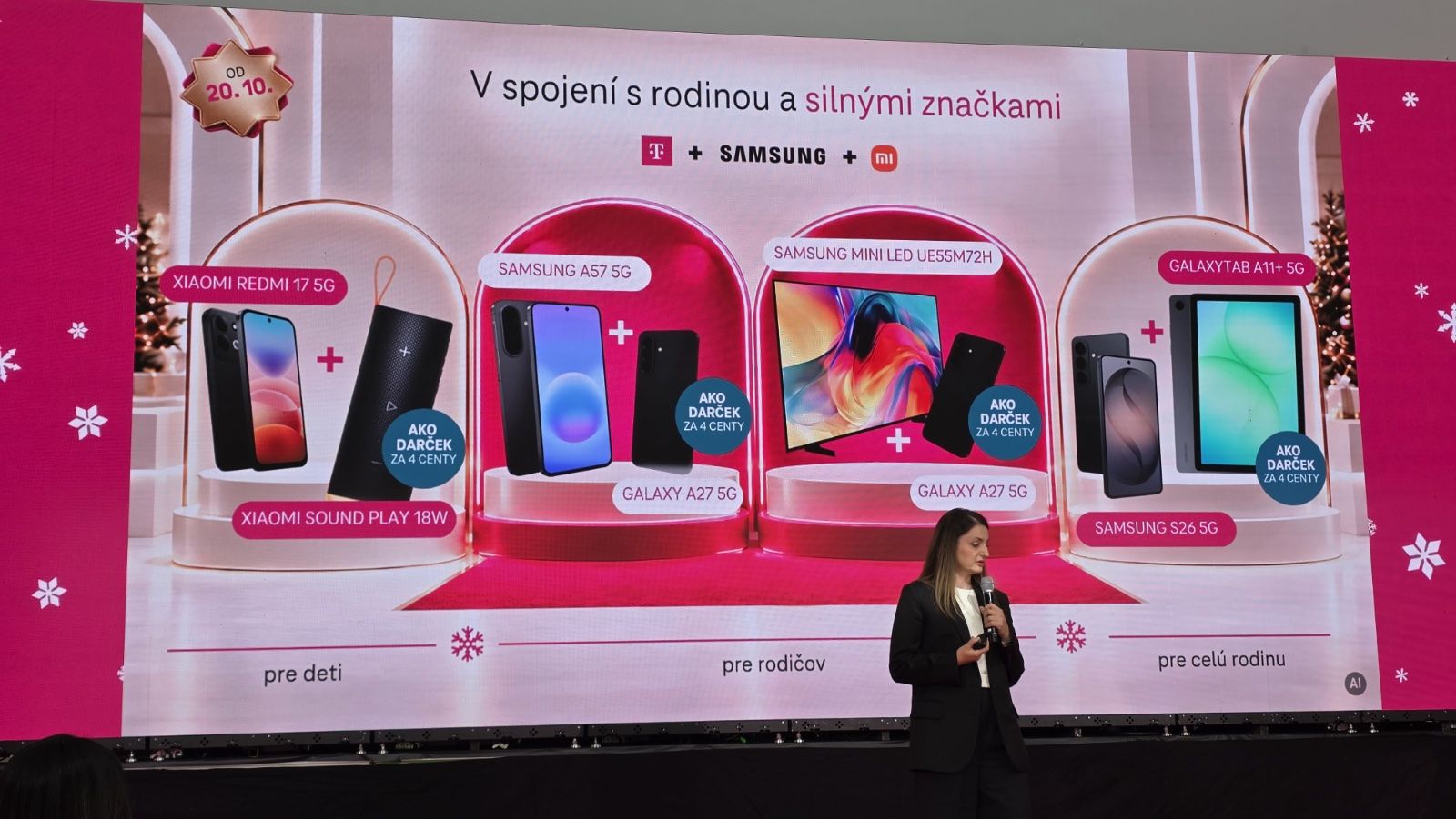 Vianoce v Telekome: Zariadenia za 4 centy a darčeky k službám