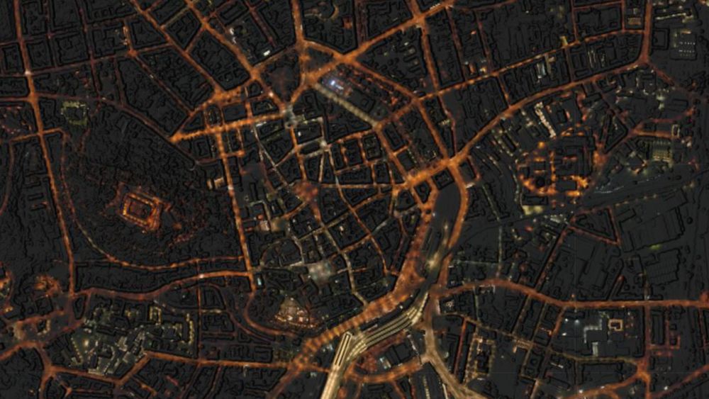 Hvězdárna a planetárium Brno pořídila mapu osvětleného Brna