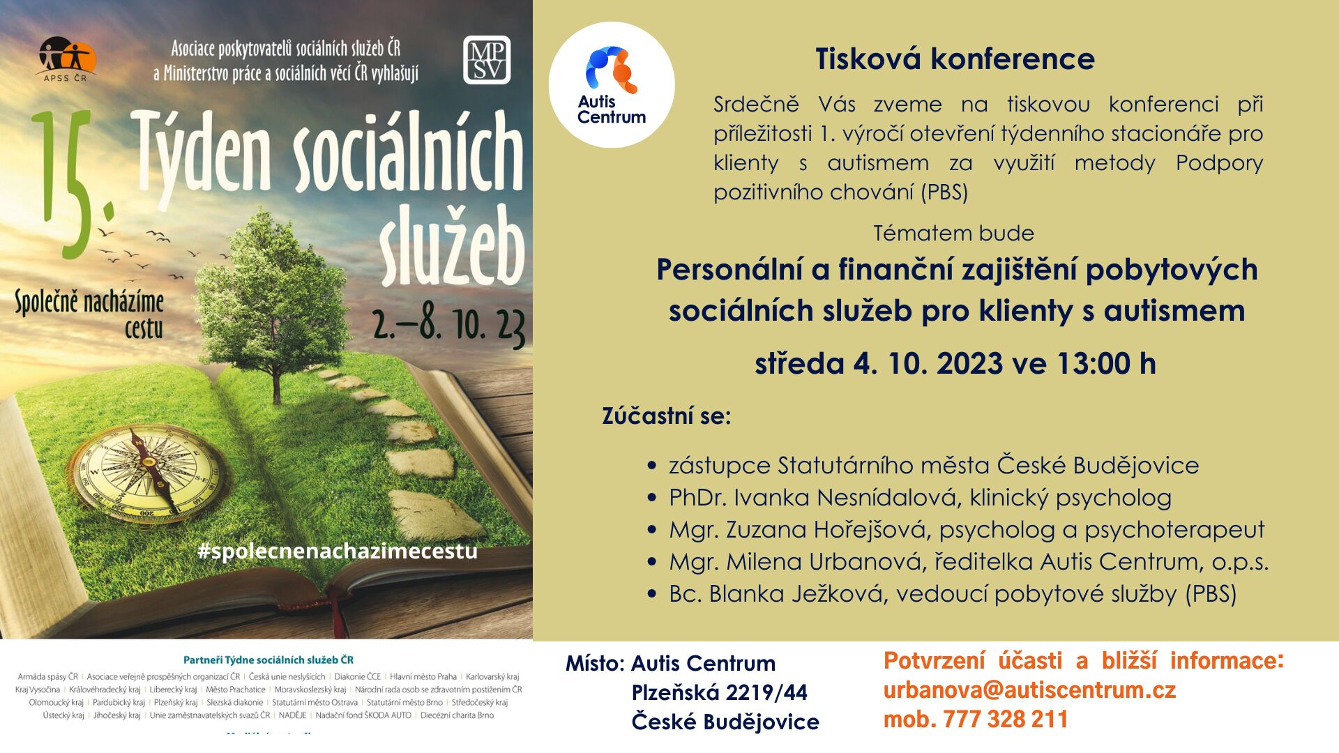 V Českých Budějovicích funguje více jak rok pobytová služba pro autisty