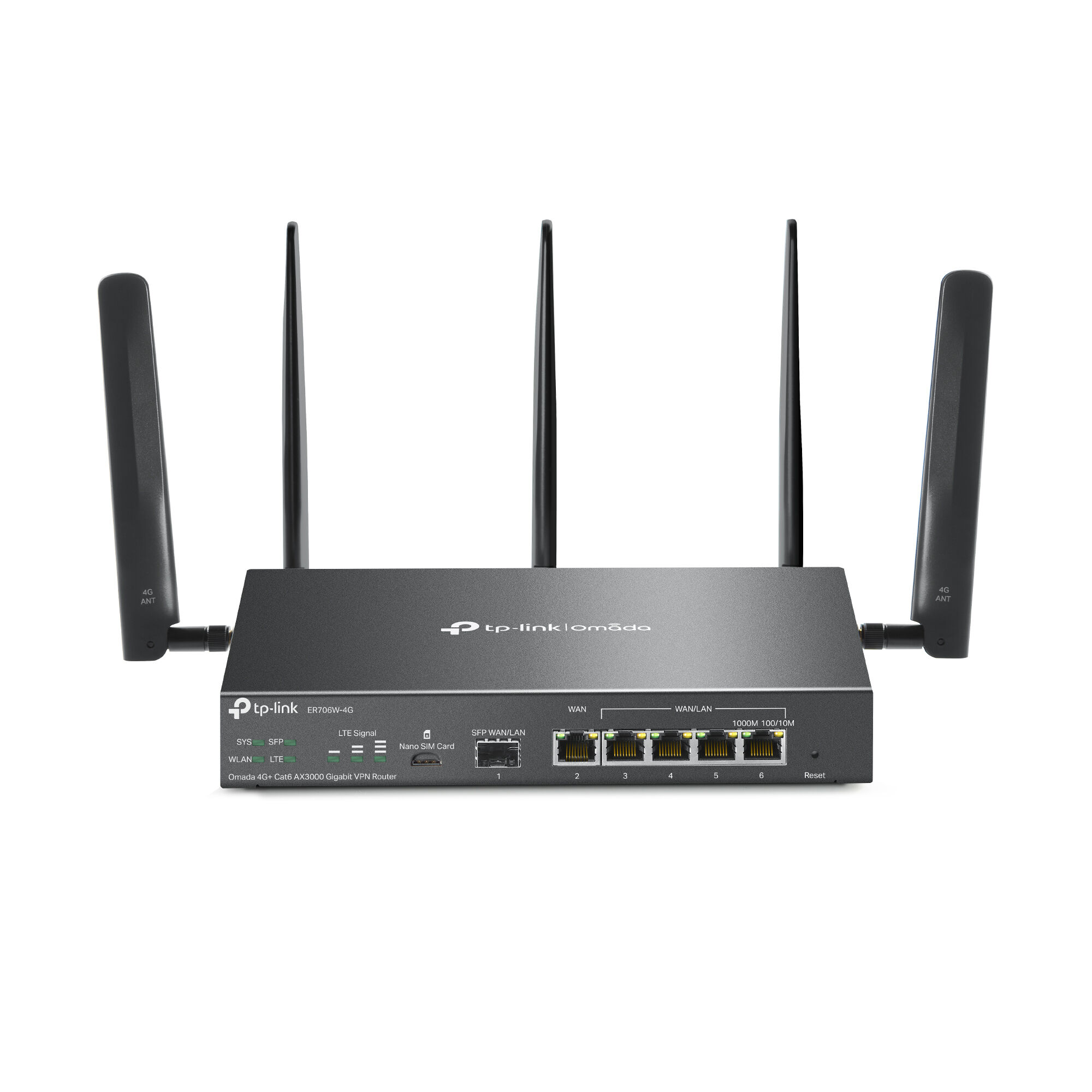 TP-Link Omada ER706W-4G: Gigabitový AX3000 VPN router pro 4G+ síť kdykoliv a kdekoliv
