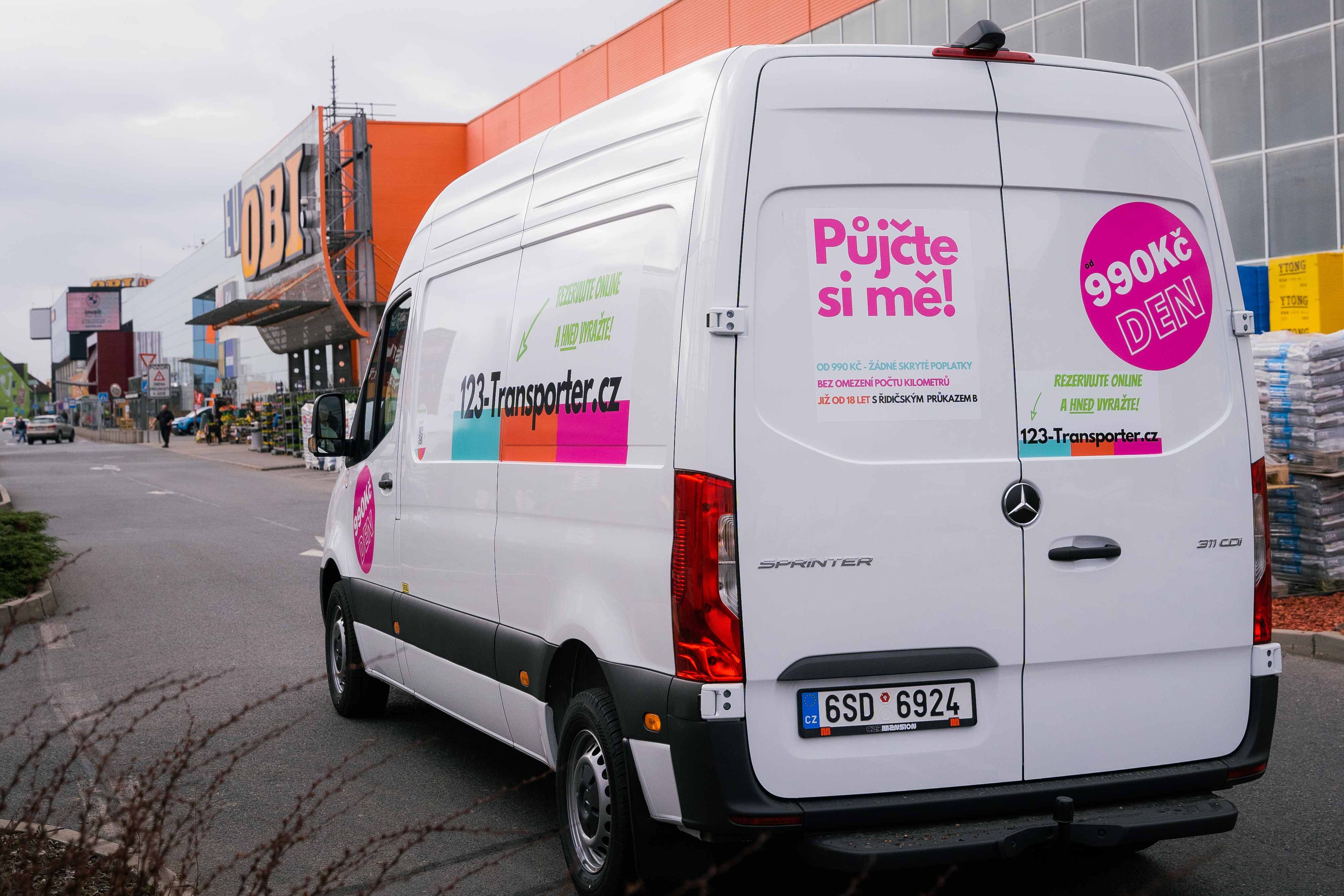 Nová služba půjčování dodávek od 123-Transporter nyní i u nás!