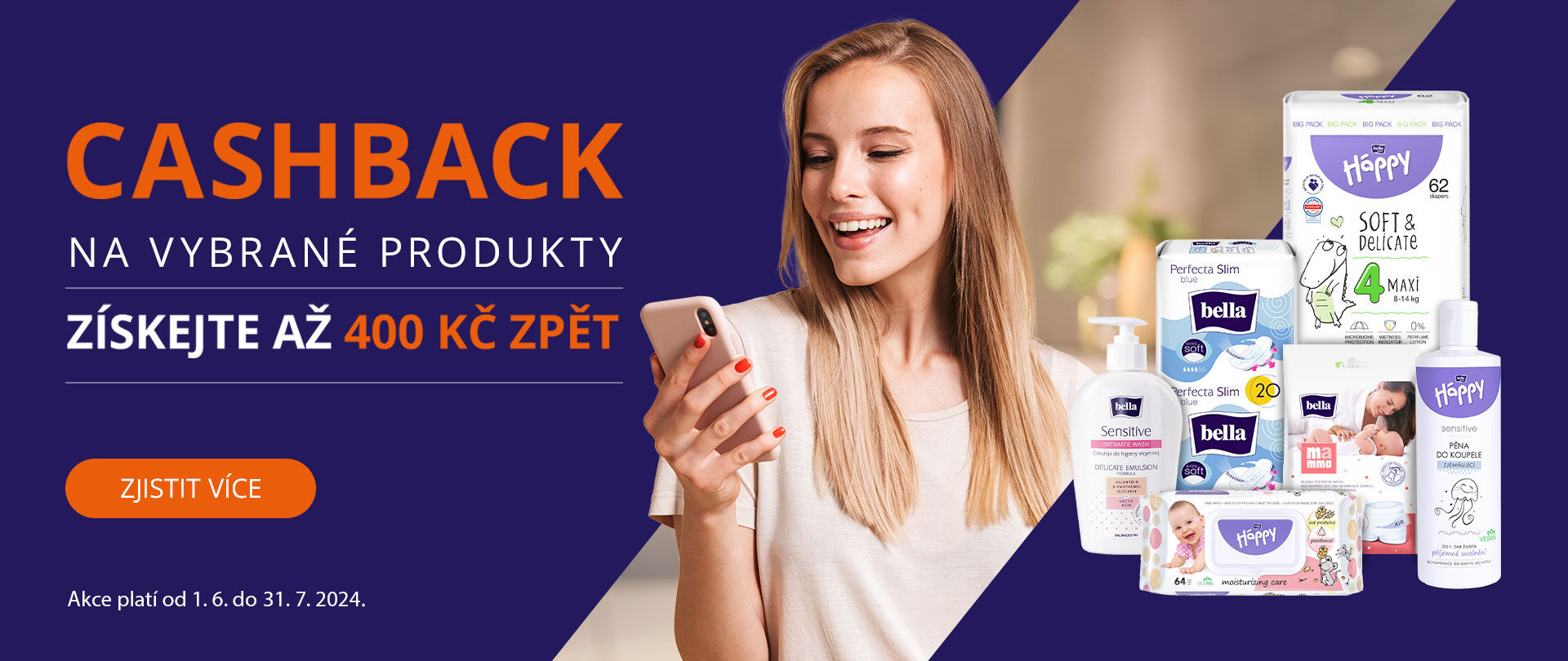 Druhá vlna promoakce cashback pro značky Bella a Bella Baby Happy