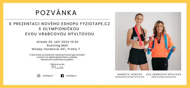 Pozvánka na prezentaci nového e-shopu Fyziotape.cz