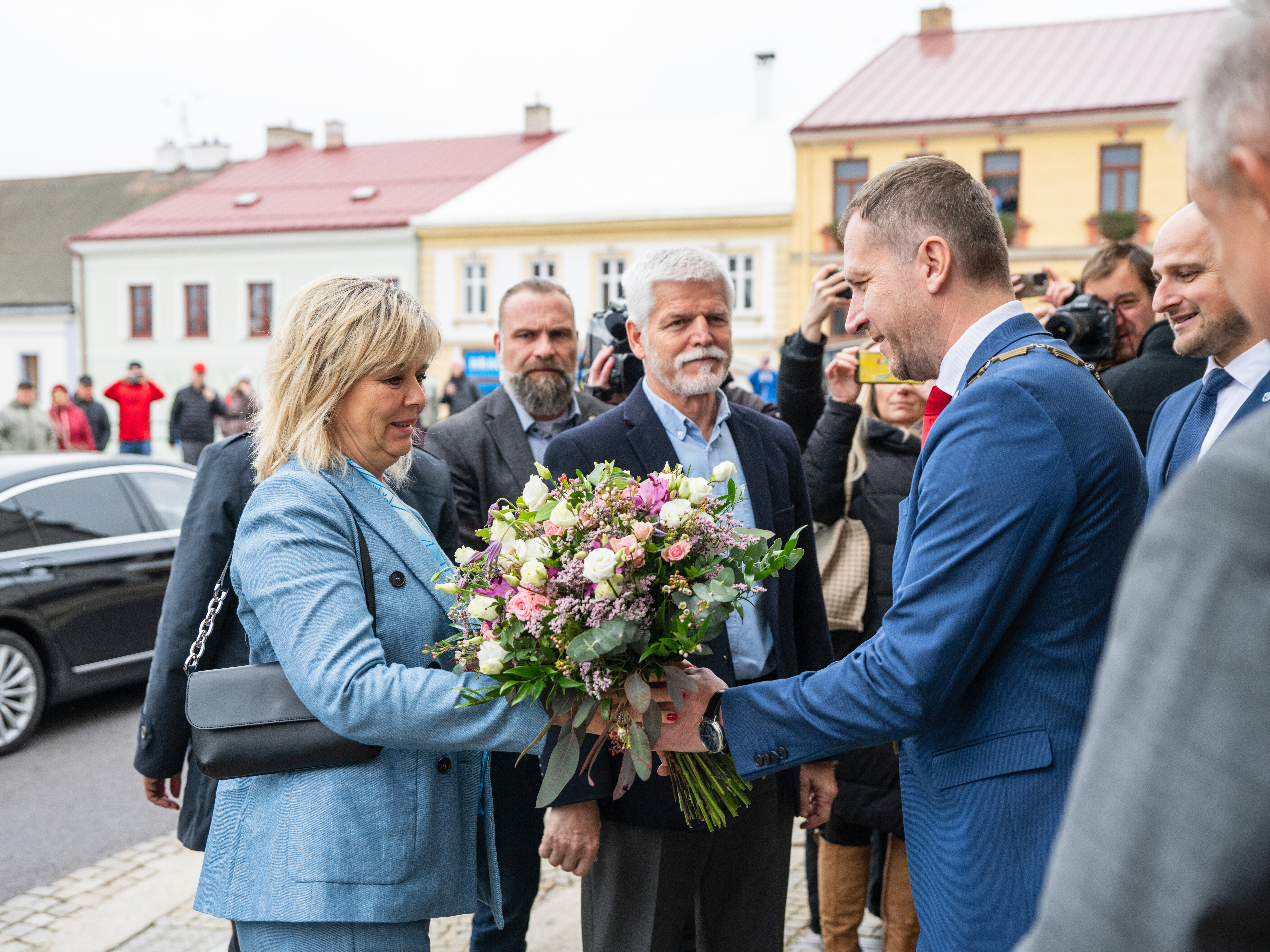 Prezident Petr Pavel s manželkou navštívili Dačice