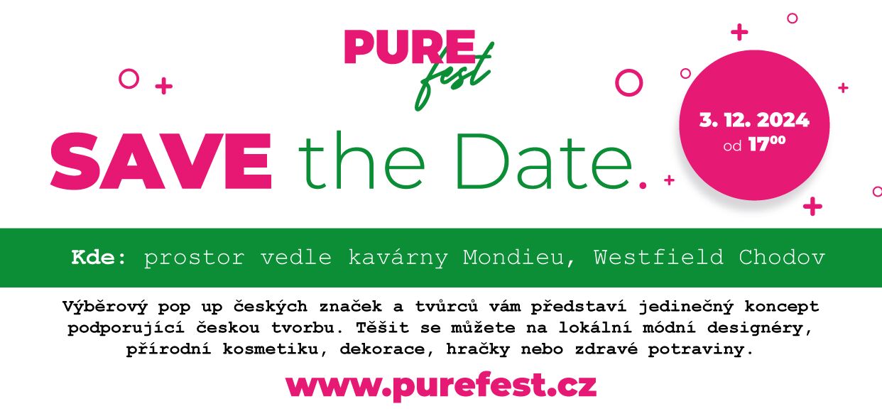 Spolu s PURE fest a Westfield Chodov darujte oblečení potřebným. Sběrný kontejner bude umístěn v adventním pop-upu.
